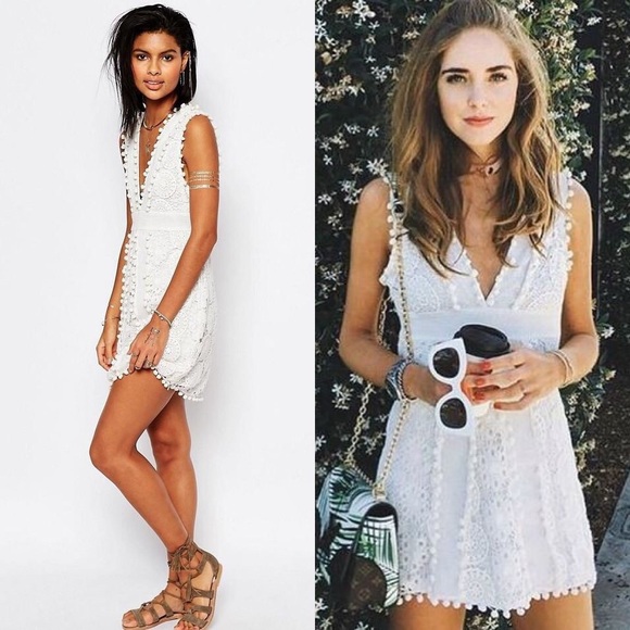 Tularosa Dresses & Skirts - Tularosa Revolve Vesta Crochet Boho Mini Dress